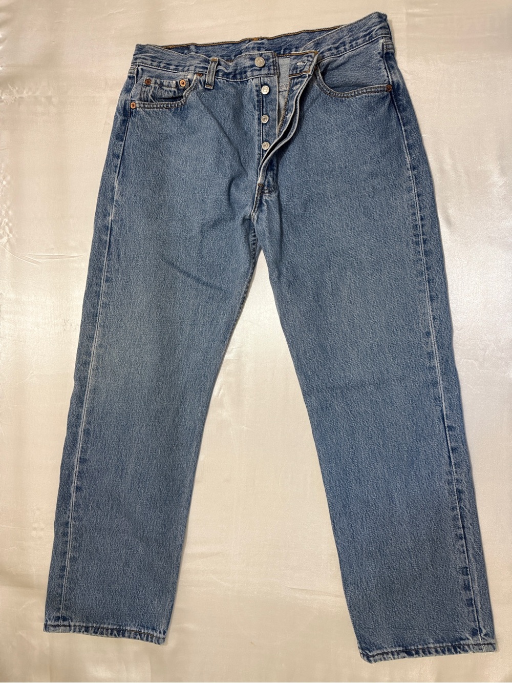 Vintage 501 Levi's Strauss September 1998 blue denim jeans W36xL29